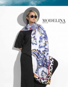 روسری نخی leopard مدلینا 1059