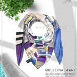 روسری نخی کوبیسم مدلینا 1060 بنفش