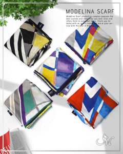 روسری نخی کوبیسم مدلینا 1060 شیک