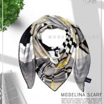 روسری نخی کوبیسم مدلینا 1060 مشکی