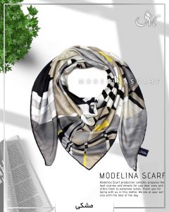 روسری نخی کوبیسم مدلینا 1060 مشکی