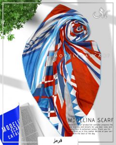 خرید روسری نخی کوبیسم مدلینا 1060 قرمز