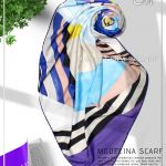 روسری نخی کوبیسم مدلینا 1060 تابستانه