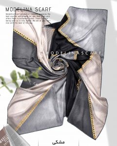 روسری ژاکارد مدلینا 925 مشکی
