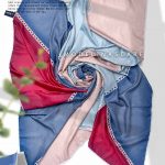 روسری ژاکارد مدلینا 925 سرمه ای