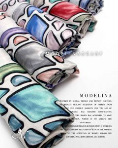 روسری ژاکارد مدلینا مجلسی