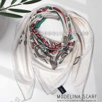 خرید روسری ژاکارد مدلینا قرمز