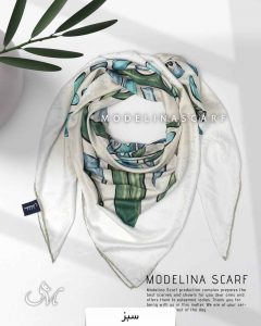 روسری ژاکارد مدلینا سبز