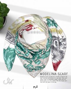 روسری ژاکارد مدلینا 927 کرم