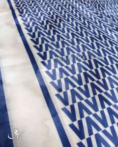 خرید شال نخی مرمر مدلینا سرمه ای