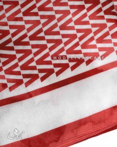 خرید شال نخی مرمر مدلینا قرمز