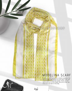 شال نخی مرمر مدلینا زرد