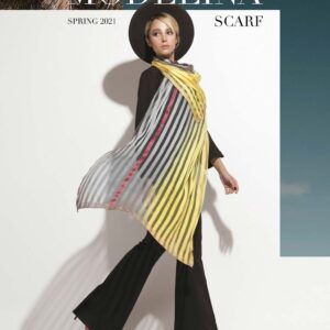 شال نخ ابریشم لمه دار مدلینا 1019M4