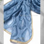 شال حریر ابریشم قطره مدلینا 1020M1 بهاره