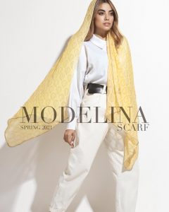 شال حریر ابریشم قطره مدلینا 1020M1