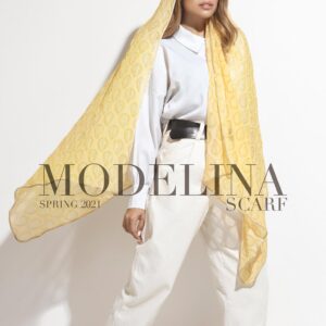 شال حریر ابریشم قطره مدلینا 1020M1