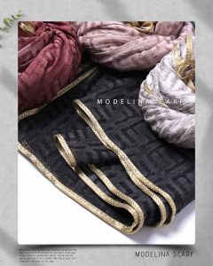 شال حریر ابریشم فندی مدلینا 1020M2 تابستانه