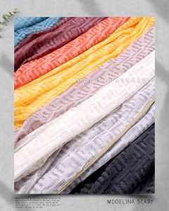 شال حریر ابریشم فندی مدلینا 1020M2 بهاره