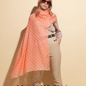 شال حریر ابریشم فندی مدلینا 1020M2