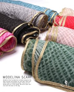 شال حریر ابریشم مدلینا 1020M4 شیک