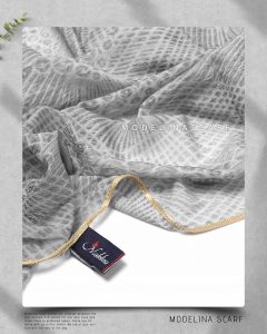 خرید شال حریر ابریشم مدلینا 1020M4 طوسی