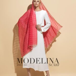 شال حریر ابریشم مربعی مدلینا 1020M5