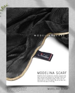 شال حریر ابریشم پر مدلینا 1020M2 بهاره