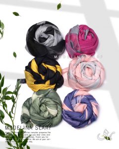 خرید شال نخ ابریشم طیفی کریستال مدلینا 1021