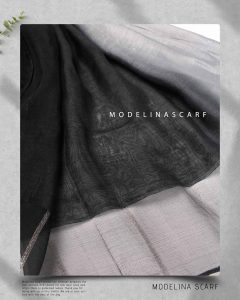 شال نخ ابریشم دولایه مدلینا 1026 تابستانه