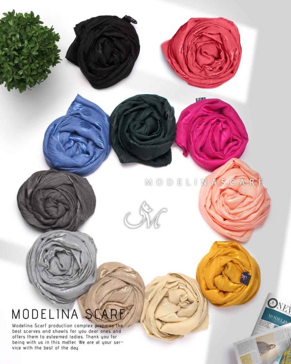 خرید شال نخی شاین توپی مدلینا 1027