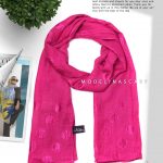 شال نخی شاین توپی مدلینا 1027 سرخابی