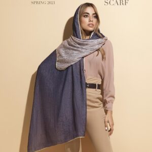 شال حریر ابریشم دولایه مدلینا 1029