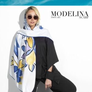 روسری نخی گارزا آبرنگی مدلینا  1039