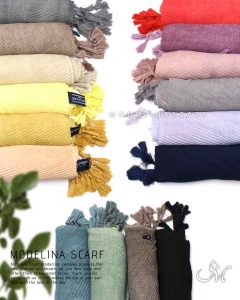 خرید شال پلیسه منگوله دار مدلینا 1031