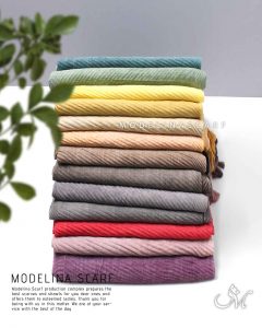 شال پلیسه منگوله دار مدلینا 1031 تابستانه