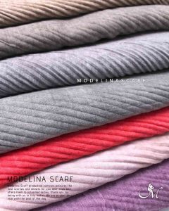 شال پلیسه منگوله دار مدلینا 1031 شیک