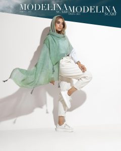 شال پلیسه منگوله دار مدلینا 1031