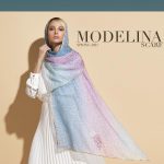 شال حریر ابریشم طیفی مدلینا 1032M1