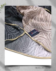 شال حریر ابریشم طیفی مدلینا 1032M1 بهاره