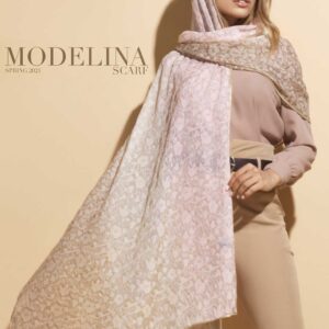 شال حریر ابریشم طیفی مدلینا 1032M2