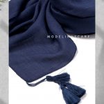 شال نخی منگوله دار مدلینا 1041 تابستانه