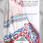 خرید روسری ژاکارد ترنج مدلینا 928 کرم