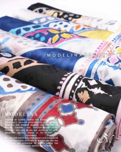 روسری ژاکارد ترنج مدلینا 928 بهاره