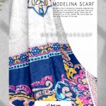 خرید روسری ژاکارد ترنج مدلینا 928 سرمه ای