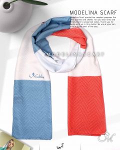 شال نخی مدلینا 1070 آبی