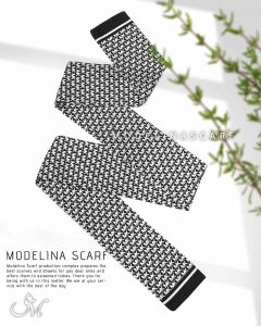 1055M3 دستمال سر و گردن سفید