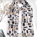 شال نخی LV 1063 مشکی
