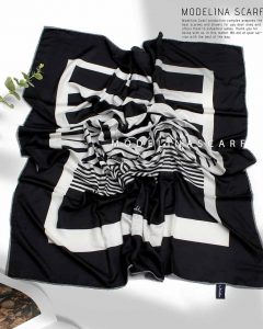 روسری نخی گارزا مدلینا 923M22 مشکی