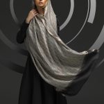 شال نخی ژاکارد لمه دار دیور 1034