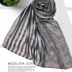 شال نخی ژاکارد لمه دارLV 1042 طوسی تیره
